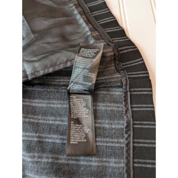 Liverpool Blazer Womens Medium Open Front Beetlejuicecore Goth Striped Layers - Picture 9 of 13